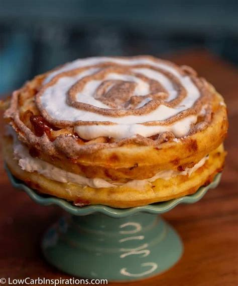 Easy Soft Cinnamon Rolls Chaffle Cake Recipe Low Carb Inspirations