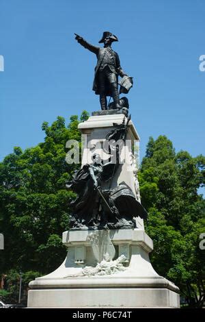 Statue of General Lafayette, Lafayette Square, Washington DC, USA Stock ...