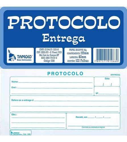 Blocos Protocolo De Entrega Folhas X Mm Parcelamento Sem Juros