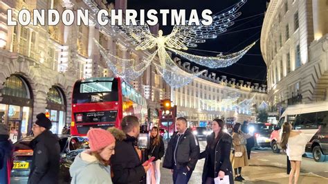 London Christmas Walking Tour London Night Walk K Youtube