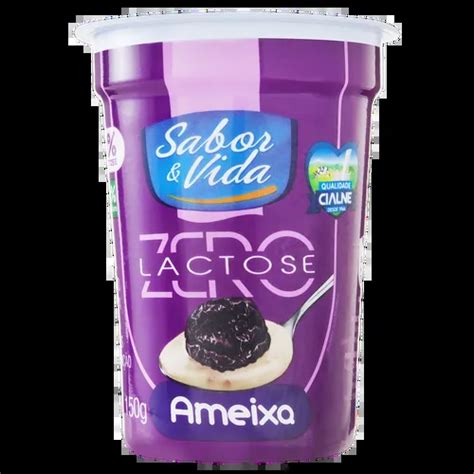 Iogurte Líquido Desnatado Ameixa Zero Lactose Sabor Vida Copo 150g