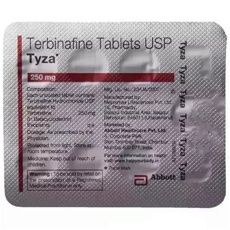 Terbinafin Mg Tyza Mg Tablet Treatment Treatment Of Ringworm