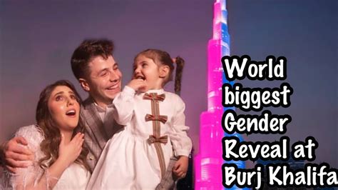 World Biggest Gender Reveal At Burj Khalifa Dubai Youtube