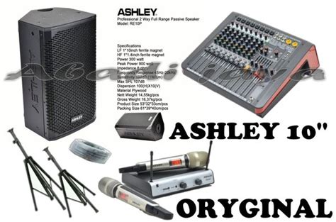 Jual New Paket Sound System Ashley RE10P 10inch Dan NR8000 Dan Voice 1