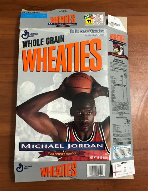 Vintage Wheaties Cereal Box Michael Jordan Collector S Etsy