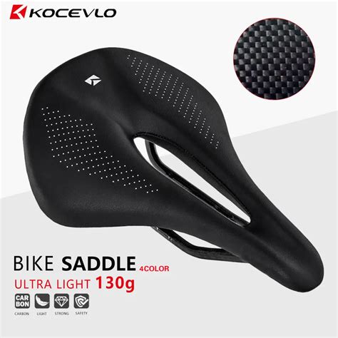 KOCEVLO Pu Carbon Fiber Saddle Road MTB Mountain Bike Saddle For Man Tt