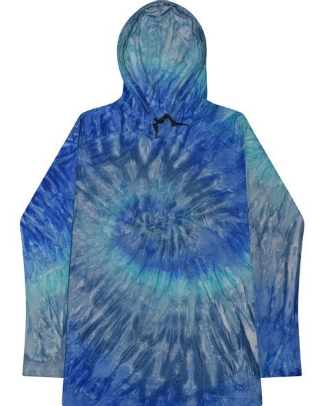 Tie Dye Unisex Long Sleeve Hooded T Shirt Alphabroder