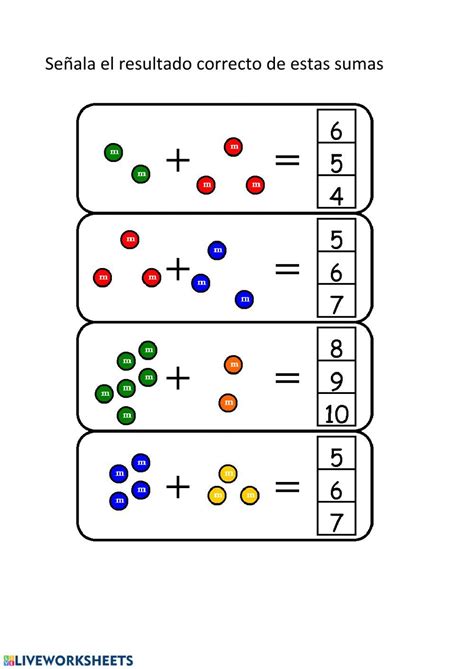 Lógico matemáticas ficha interactiva y descargable Puedes hacer los