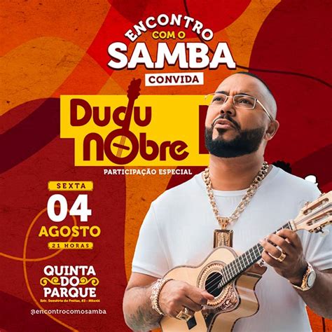 Encontro o Samba Convida Dudu Nobre em Niterói Evento ON