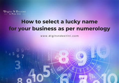 Business Name As Per Numerology How To Select A Lucky Name For Your