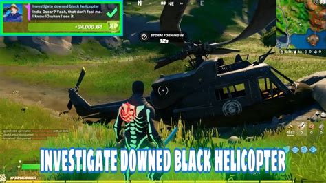 Investigate Downed Black Helicopter L Fortnite Chapter 2 Season 6