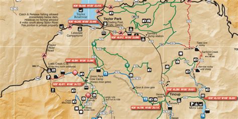 Off Highway Map Taylor Park Crested Butte Funtreks