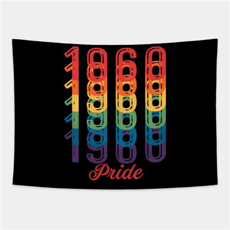 Lgbt 60th Birthday T 1960 Gay Pride Lgbt 60th Birthday Tapestry