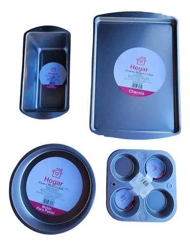 Set De Moldes Charolas Para Hornear Cupcakes Pan Metal Mercadolibre