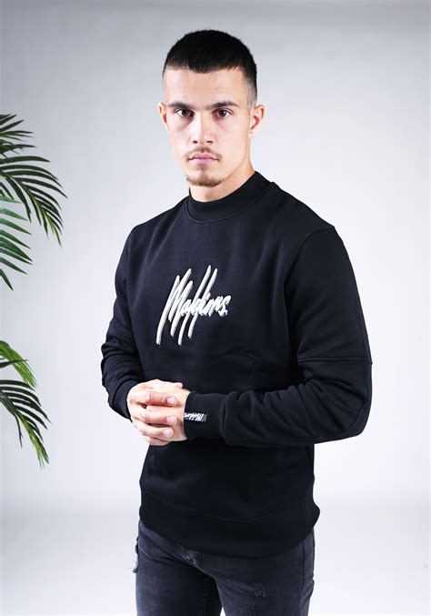 MALELIONS Duo Essential Sweater Black Cotton District