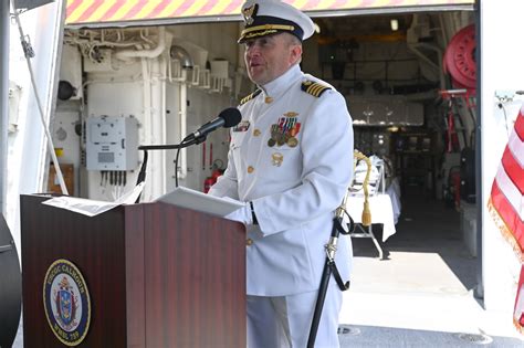 Dvids Images Us Coast Guard Cutter Calhoun Conducts Change Of