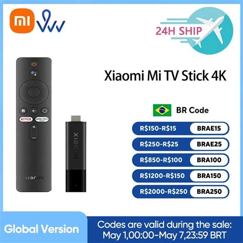Newest Xiaomi Mi TV Stick 4K Android TV 11 HDR Quad Core