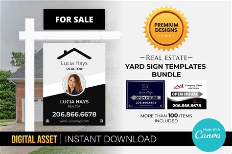 Real Estate Yard Sign Graphic by Virtualine · Creative Fabrica