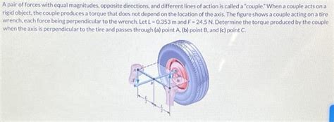 Solved A Pair Of Forces With Equal Magnitudes Opposite