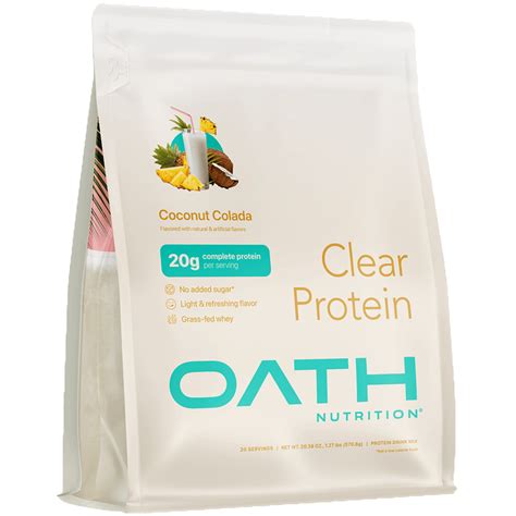clear whey protein powder clear protein isolate  oath nutrition