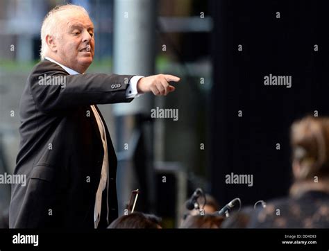 Israeli Conductor Daniel Barenboim Performs With The West Eastern