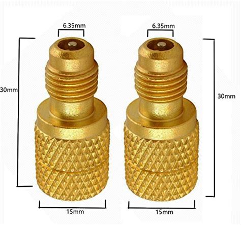 Goomeng Acme Ac R134a Brass Adapter Freon Fitting 1 4 Male To 1 2 Female W Valve Core