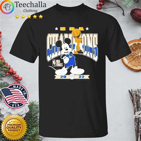 Mickey Mouse Disneyland Golden State Warriors Nba Finals Champions 2022