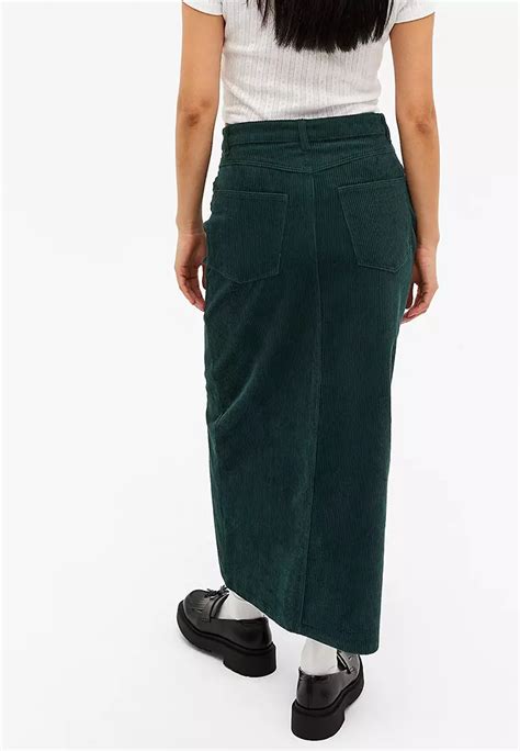 Buy Monki Corduroy Midi Skirt Online Zalora Malaysia