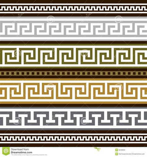 Roman Mosaic Details Ornaments Греческое искусство Дизайн границы