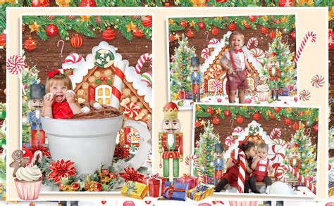 Amazon Maijoeyy X Ft Christmas Photo Backdrop Gingerbread House