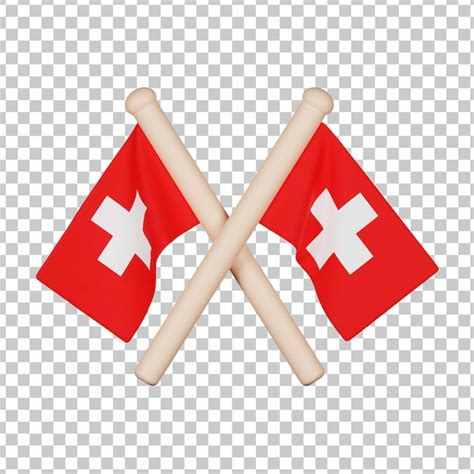 Premium Psd Switzerland Flag 3d Icon