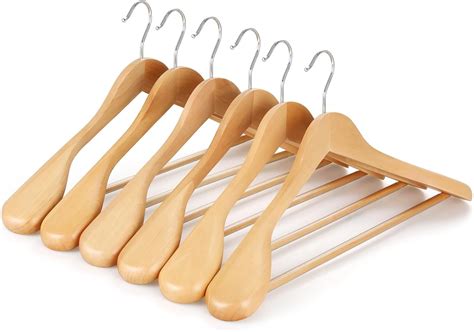 Amazon TOPIA HANGER Wide Shoulder Wooden Hangers Suit Hangers