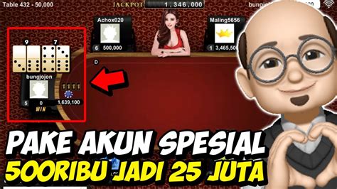 Gokil Modal Ribu Wd Juta Pakai Akun Spesial Main Dominoqq