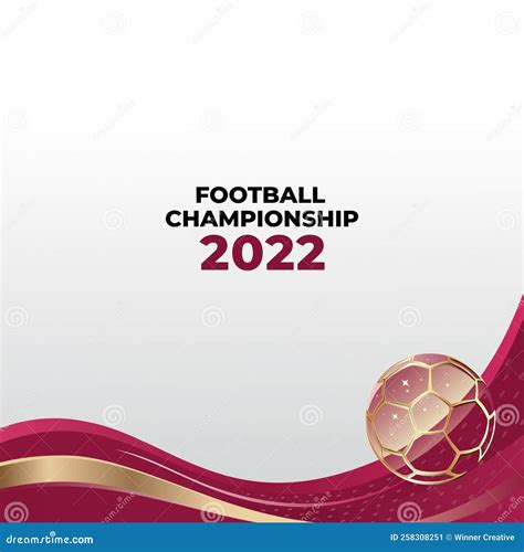 Football World Cup 2022 Background Vector Stock Vector Illustration