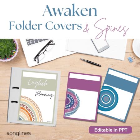 Folder Covers Spines Ppt Awaken Songlines Art Culture Education