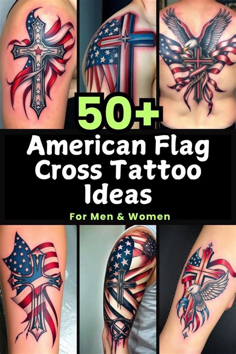 American Flag Cross Tattoo Ideas: Patriotic Ink Designs