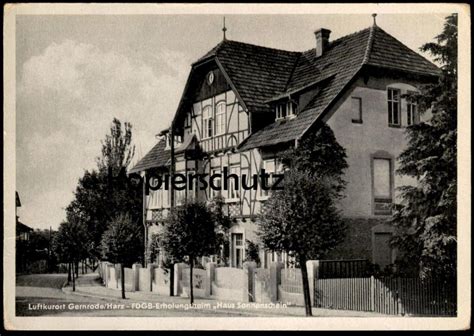 Ltere Postkarte Gernrode Im Harz Fdgb Erholungsheim Haus Sonnenschein