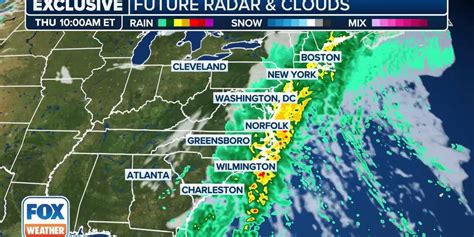 Watch Exclusive Fox Model Futuretrack Shows Heavy Rain For Millions On I 95 Corridor Latest