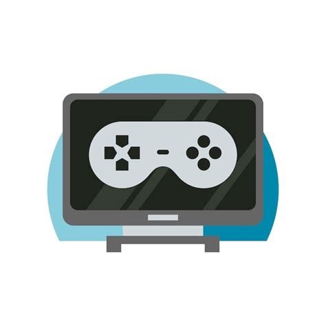 Premium Vector Illustration Of A Monitor With Game Pad Inside Gaming