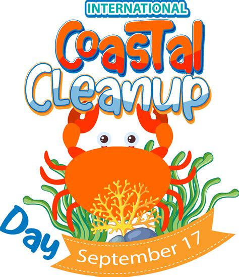 International Coastal Cleanup Day Poster 8683420 Vector Art At Vecteezy