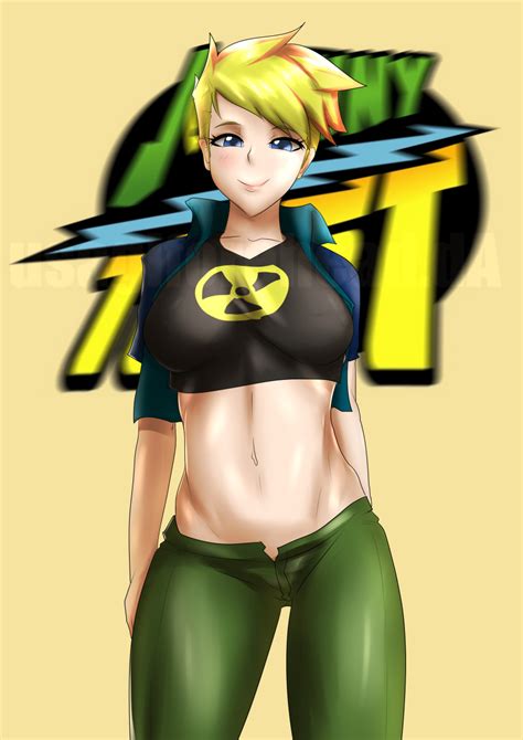 Rule 34 1girls Black Shirt Blonde Hair Blue Eyes Blue Jacket Breasts Canon Genderswap Cartoon