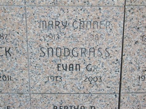 Mary Conner Snodgrass 1913 1989 Find A Grave Memorial