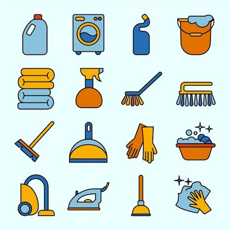 Premium Vector Cleaning Icons