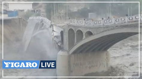 Les Images Spectaculaires D Un Pont D Truit Par Une Crue Soudaine Au