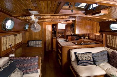 Small Sailboat Interiors - The boat is noted to be much easier to steer ...