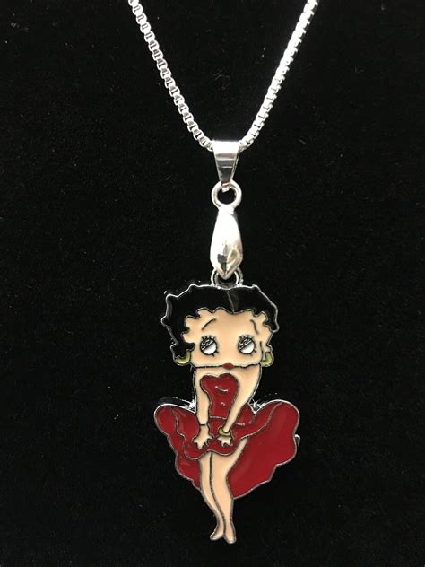 Womens Red Betty Boop Marilyn Monroe Vintage Style Charm Etsy Betty