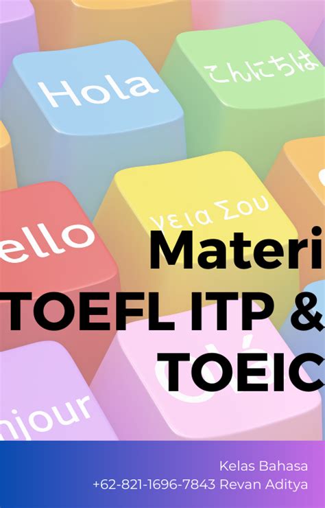 Materi Belajar Kelas Singkat Toefl Itp Dan Toeic Kelas Bahasa