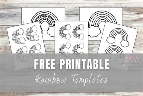 Free Printable Rainbow Template