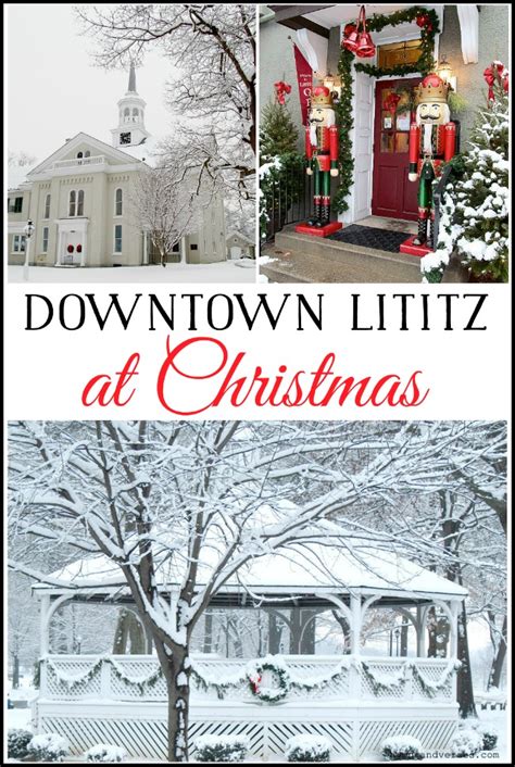 Downtown Lititz in the Snow at Christmas | Hymns and Verses