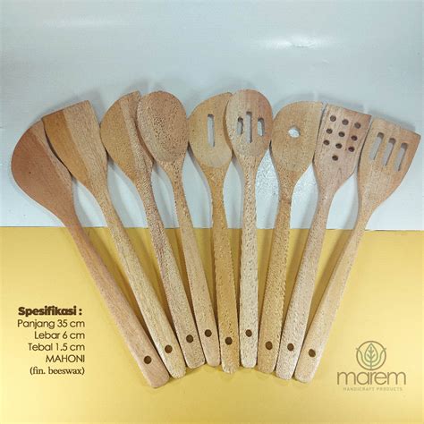 Jual Spatula Sutil Susuk Serok Entong Sodet Centong Kayu